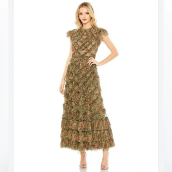 👗🌸👗Mac Duggal dress size 10 lke New - Picture 2 of 6